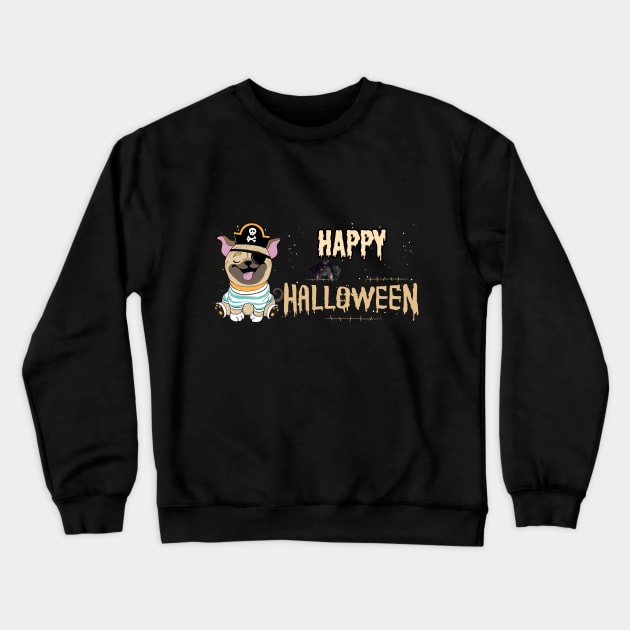 Paws for Pirate Booty: Happy Halloween Tee Crewneck Sweatshirt by DaShirtXpert